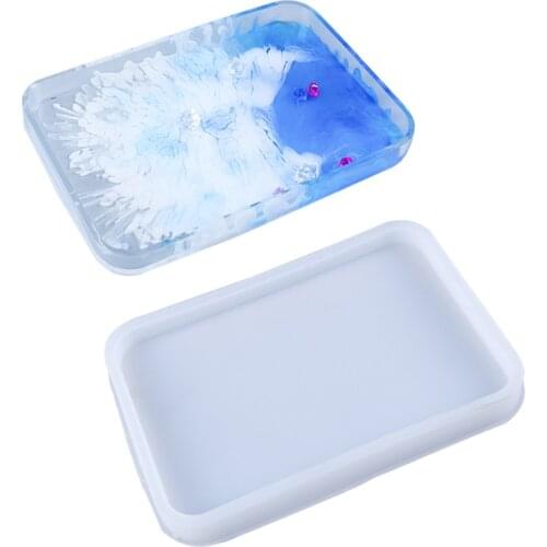 YZY Super Big Dish Mold Funny DIY Silicone Mold Resin Make Your Own Tray Plate Epoxy Resin Molds Fluid Art Supplies Home Deco