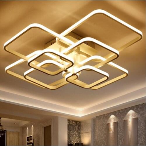 Living room light lamps modern minimalist led ceiling lamp bedroom lamp atmosphere rectangular new style