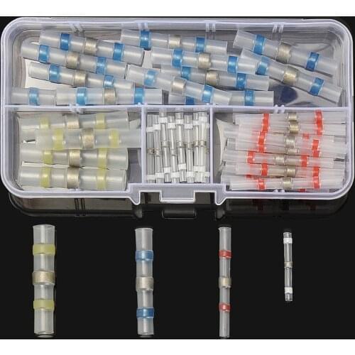 50pcs Practical Electrical Waterproof Seal Heat Shrink Butt Terminals Solder Sleeve Wire Connectors
