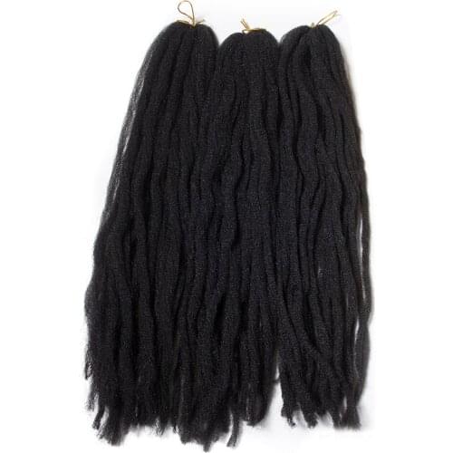QP Hair Crochet Marley Braid Hair Extensions 18 Inch 30 Roots Afro Kinky Synthetic Marley Hair For Braiding