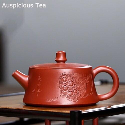 120ml Raw Ore Dahongpao Filter Tea Pot Traditional Yixing Purple Clay Teapots Yixing Beauty Kettle Handmade Tea Set Supplies