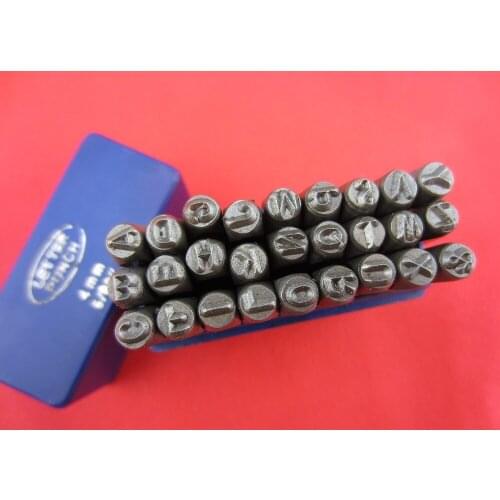27pcs 6 MM Capital Letter A-Z Punch Stamp Set ,steel punch tool