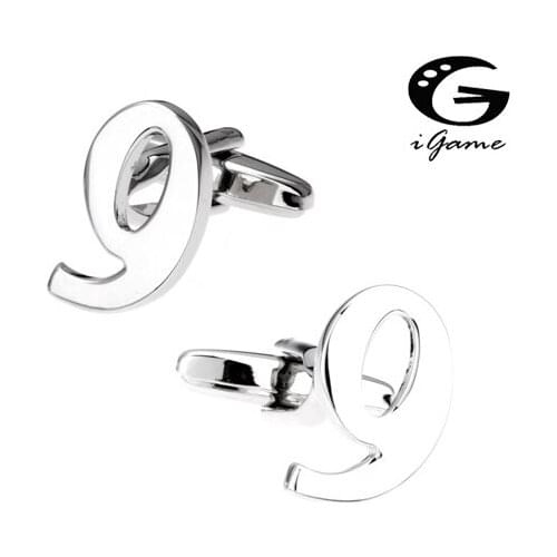 Arabic Numerals Quality Copper Material Symbol Of Number Nine 9 Style Cuff Links