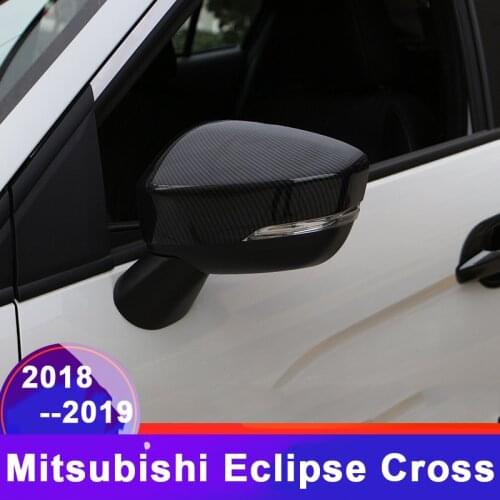 Car Styling Rearview Mirror Covers Side Wing Cap Shell Protective Case Trims For Mitsubishi Eclipse Cross 2018 2019 Accessories