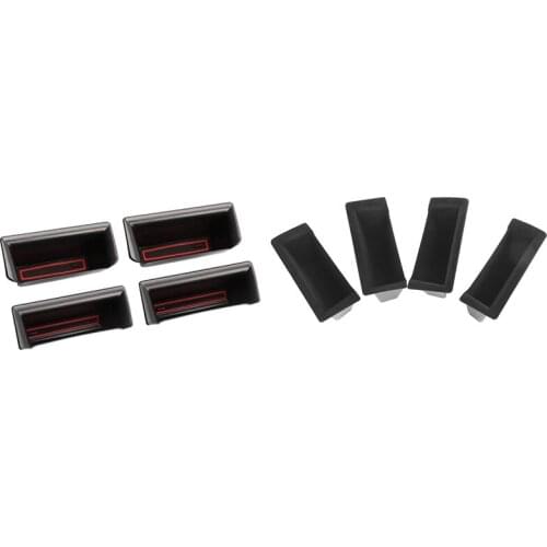 Car Door Side Storage Box for Dodge RAM 1500 2021 2020 2019 Door Handle Armrest Tray Organizer Accessories,4PCS