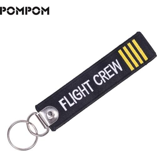 REMOVE BEFORE FLIGHT Flight Crew Keychain for Aviation Gifts Key chain Pilot Crew Key Tags Stitch Keychain Keyrings llaveros