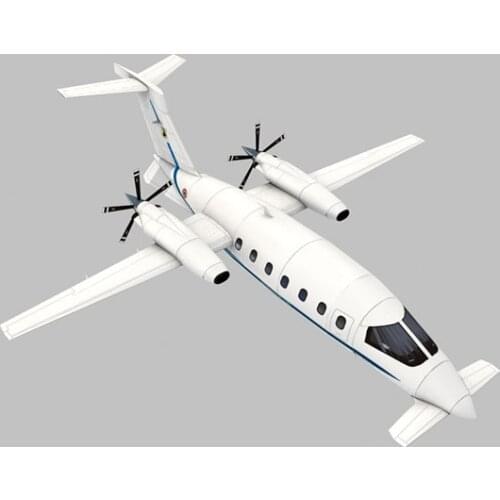 Piaggio Avanti P180 Private Airplane 3D Paper Model Handmade Drawing Military Papercraft
