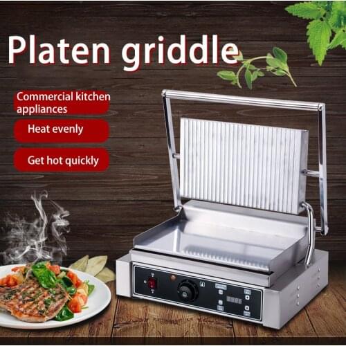Griddle Almighty Electric Heating Griddle Electric Griddle Sandwich Barbecue Grilled Seafood Steak Pressing Machine FY-815G