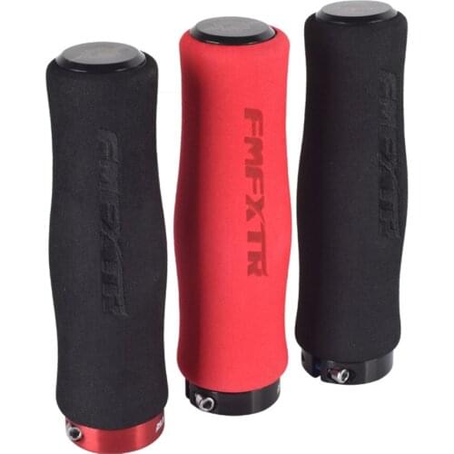 FMFXTR 1Pair MTB Bike Handlebar Cover Grips Bicycle Locking Sponge Handle Grip Anti-skid Bar End Cap Plugs Cycling Accessories