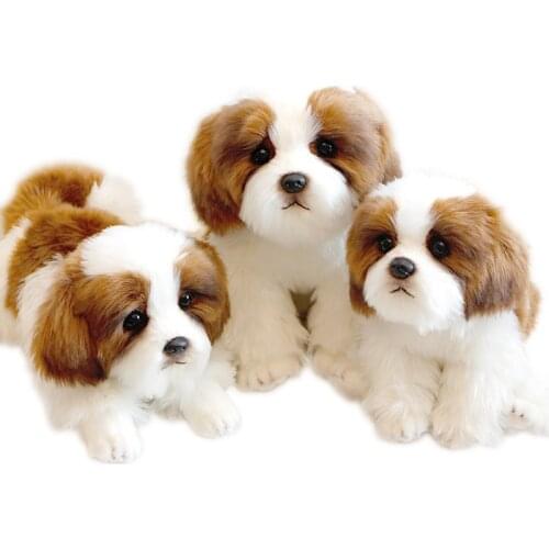 Quality Simulation Dog Plush Toy Mini Cute Soft Realistic Poodle Doll Dog Toys for Baby Friend Gift Deco DY50740