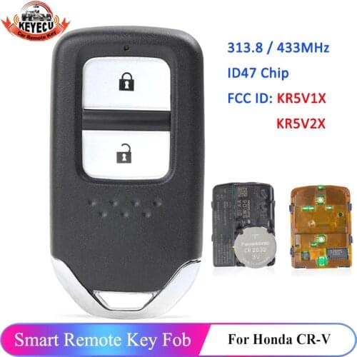 KEYECU KR5V1X KR5V2X for Honda CR-V City Crider Jazz Shuttle Vezel 72147-T5A-J01 / 72147-T5C-J01 / 72147-T5A-G01 Remote Key Fob