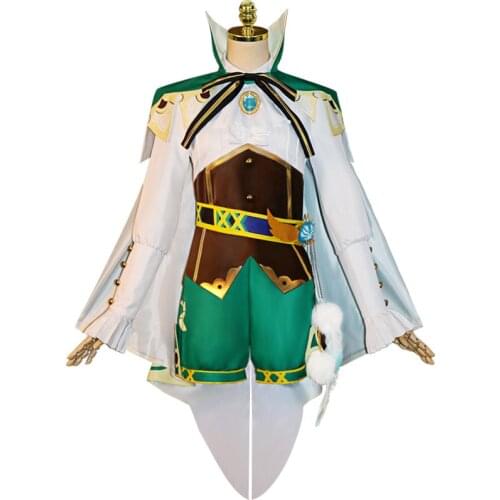 Game Genshin Impact Barbatos Venti Cosplay Costumes Set Top Shorts Cloak Socks Accessories Wig Girls Women Suit