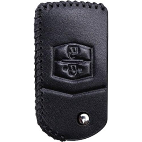 Leather Car Key Cover Shell for Mazda 2 3 5 6 8 Atenza CX5 CX7 CX9 MX5 RX 2003 2004 2005 2006 2007 2008 2009 2010 2011 2012 2013