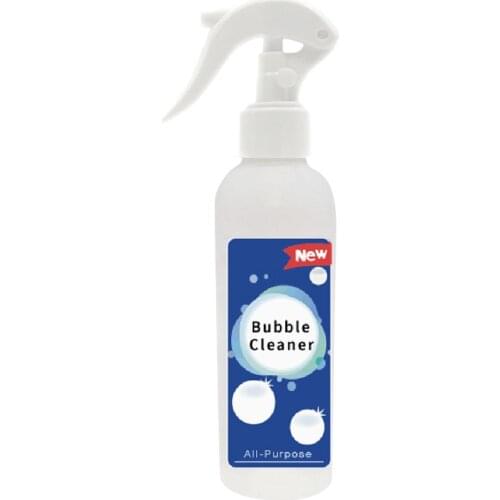 Kitchen Grease Bubble Cleaner Spray Bottle 200ml Multi-Purpose Grease Stain Foam Cleaner Sprayer for Pot Stove Range Hood