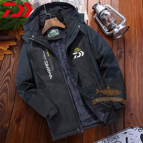 2021 Daiwa Men Winter Autumn Fishing Clothing Waterproof Windproof Keep Warm Outdoor Sport Travel Mountaineering Fishing Jackets