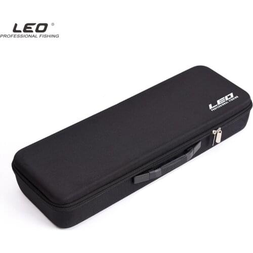 LEO 54cm EVA Shockproof Hard Shell Toolkit Sponge Fishing Rod and Fishing Reel Multifunction Fishing Bag for Pesca Fishing