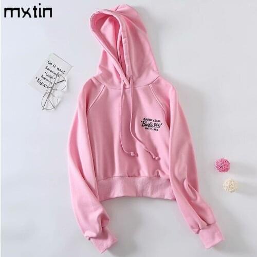 MXTIN 2021 Women Spring Vintage Embroidery Hoodies Sweatshirts Fashion Long Sleeve Drawstring Tied Female Pullovers Casual Coat