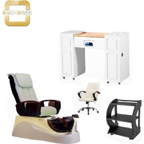 DS whole sets furniture of pedicure chair manicure table with stool
