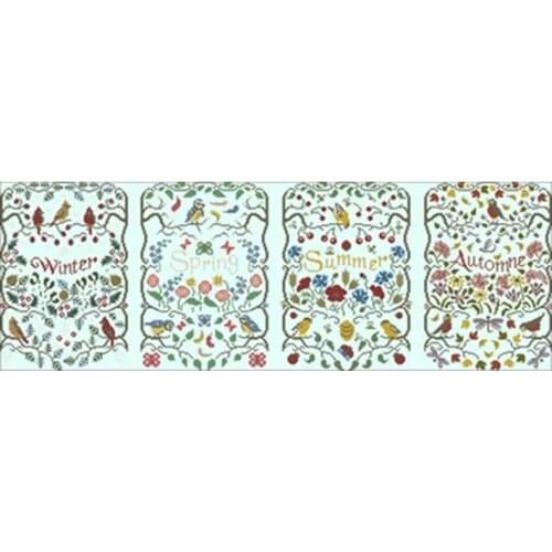Four Seasons patterns counted 11CT 14CT 18CT DIY Cross Stitch Sets wholesale Cross-stitch Kit Embroidery Needlework