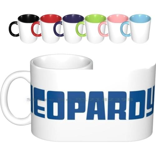 Jeopardy! Ceramic Mugs Coffee Cups Milk Tea Mug Jeopardy Alex Trebek Best Show Love My Favorite Thing In The World Loveee