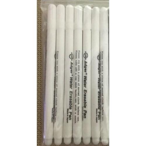 JC 2pcs Air Water Erasable Pen Easy Wipe Off Water Soluble Fabric Marker Pen Temporary Marking replace Tailors Chalk for sewing