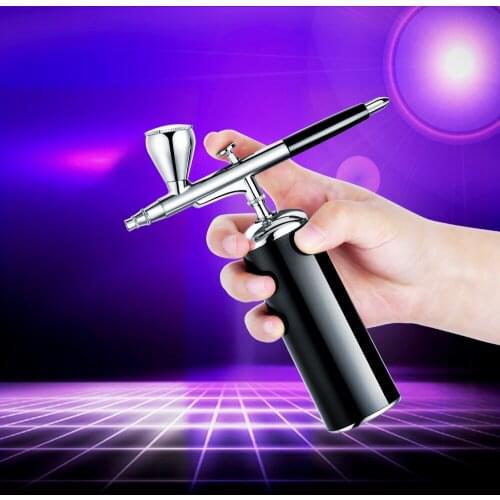 Merry Chrismas Auto Stop Start Dual-Action Airbrush Compressor Set Noiseless Spray Gun Adjustable Power Ladys Gifts