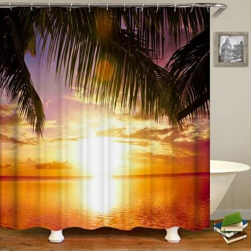 Forest Natural Scenery Shower Curtains 3d Printing Bath Curtains Polyester Washable Fabric With Hooks Home Decorative Screen