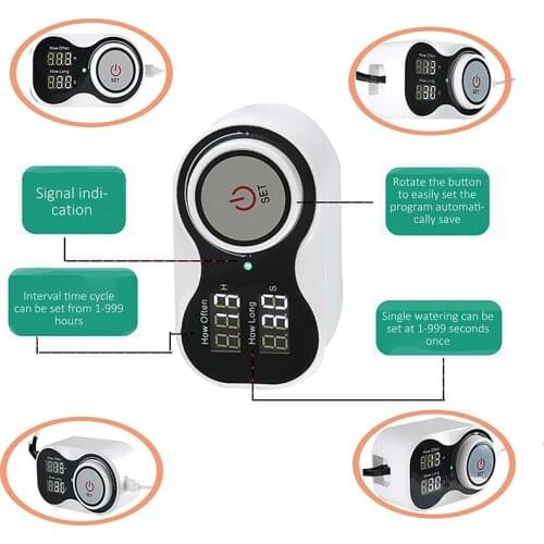 Drip Irrigation System Automatic Timer Watering Device Garden Water Pump Controller for Potted Plant Flower