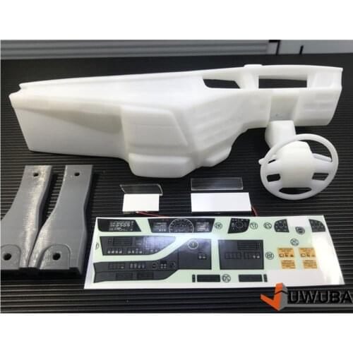 Tamiya Truck Body Cab Interior W/ Stickers For 1/14 Scale Rc Toys TAMIYA VOLVO Model Trucks FH16 750 56360 Decoration Parts