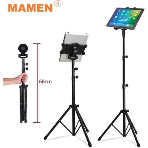 MAMEN Universal Tablet Stand Tripod Adjustable height with 360° Rotation Holder Mount for 7-10 inch Mini Air Pro Tablet