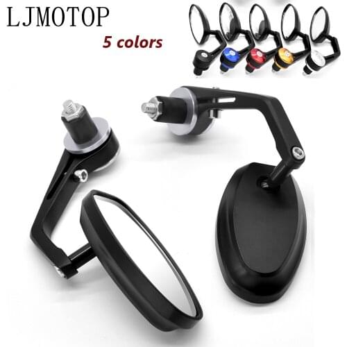 CNC Universal Motorcycle Handle Bar End Rearview Mirror 7/8" For DUCATI M1000S S4 S4R 1098 TRicoloR 1198/S/R 749/S/R 848 /EVO