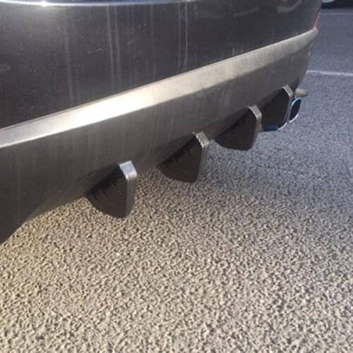 Universal Car Rear Bumper Spoiler Diffuser Shark Fin Protect Cover for Kia Rio K2 K3 K5 K4 Cerato,Soul,Forte,Sportage R,SORENTO