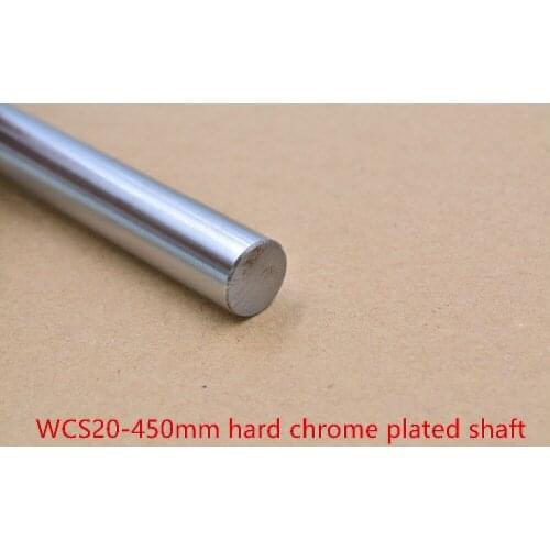 3D printer rod shaft WCS 20mm linear length 450mm chrome plated guide rail round 1pcs
