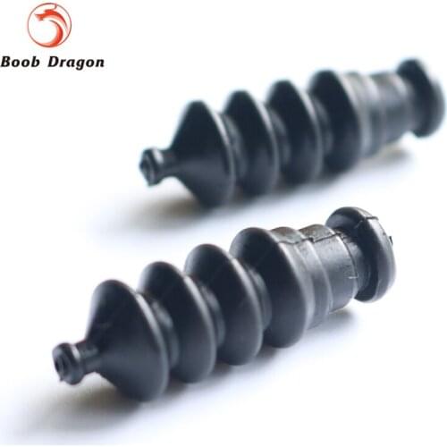 FVITEU Waterproof Push Rod Seals Rubber Bellow set for RC Gasoline Boat Black