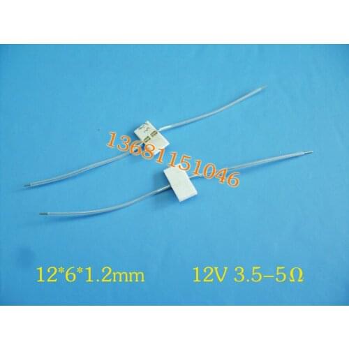 High Temperature Ceramic Heating Plate Heating Plate Heating Plate Heating Plate 12*6*1.2mm12V30W or So