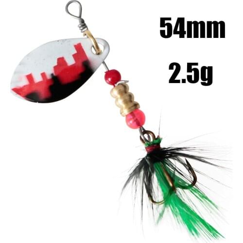 1pcs Metal Fishing Lures Wobblers Hand Spinner Spoon Artificial Fishing Baits With Hooks Pesca Isca Crankbaits Hard Bait