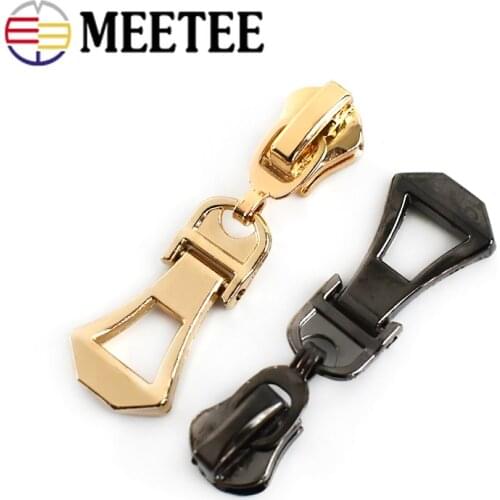 10pcs 5# Zips Heads for Nylon Zippers Jacket Coat Bag Zipper Sliders Puller Repair Kit DIY Clothing Sewing Accessories ZT207