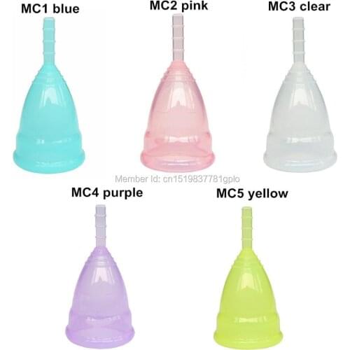 [Sigzagor] 10 Buyer PICK Menstrual Period Cups for Women Medical Silicone Feminine Hygiene Resuable Health Small/Large,5 Colors