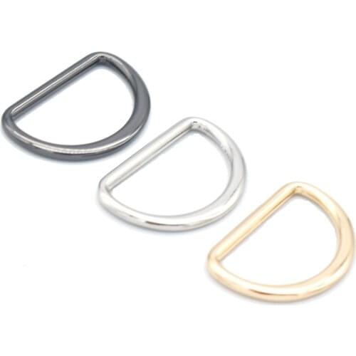 15mm Gunmetal D Ring Slide Adjustable Buckles Purse Bag Handbag Clasp Leather Webbing Belt Strap Buckles Dog Collar Supply