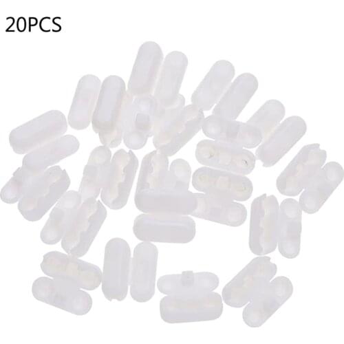20 Pcs White Plastic Curtain Chain Connector Roller Blinds Pull Cord Connector Replacement Cord Connector Clips Tool