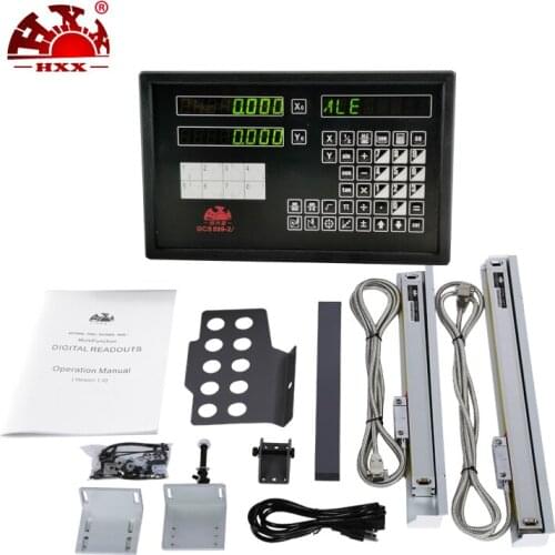2020 hxx factory new upgrade version 2axis digital readout dro with high quality 2pcs 5u linear scales sensor encoder gcs898