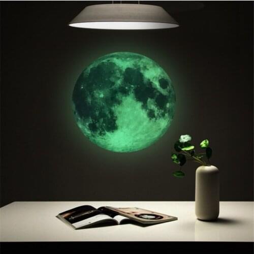 3D Childrens Room Stickers Creative Home Decoration Pvc Glowing Moon Stickers Living Room Background Home Decoration Stickers