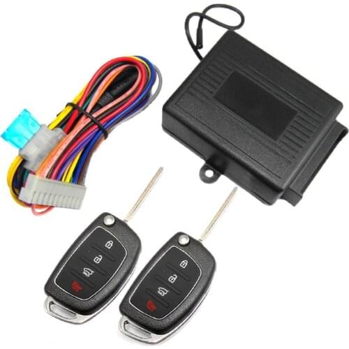 4Pcs/Set M602-8153 Vehicle Central Lock High Sensitivity Remote Lock Plastic Keyless Central Lock Kit for 12V DC Cars