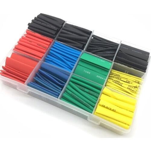 530pcs/set Heat Shrink Tubing Insulation Shrinkable Tube Assortment Electronic
