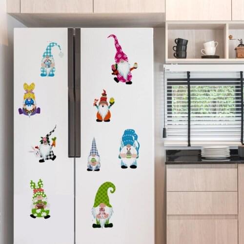 9Pcs/Set Wall Sticker Decorative Static 20X 30CM Removable Decal for Easter