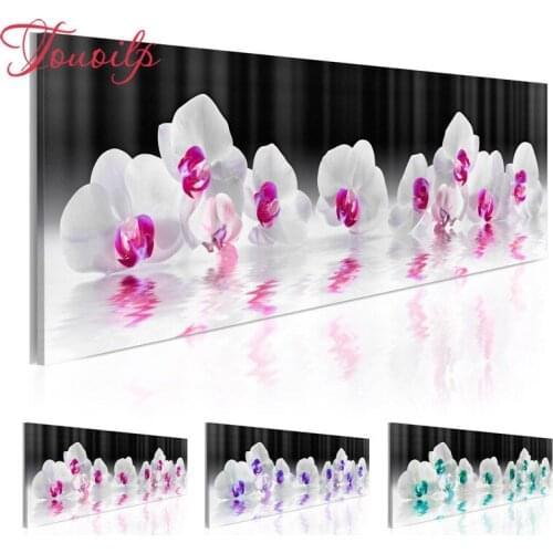 TOUOILP 3d diy full square&round Pink Orchid Magnolia 5d diamond painting cross stitch diamond embroidery mosaic needlework