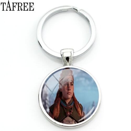 TAFREE Fashion Horizon Zero Dawn Game Keychains Attractive Metal Pendant Key Chain Keyring Friendship Jewelry HZD16