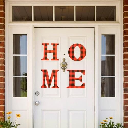 Wooden Home Sign Wall Hanging Decor Home Letters Wall Ornament for Living Room Kitchen Housewarming Gift