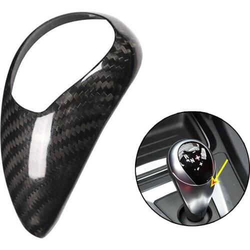 New High Quality Real Carbon Fiber Gear Shift Knob Head Cover For BMW M2 M3 M4 M5 X5M X6M Decorative Cover