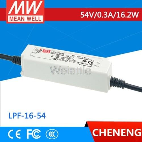 MEAN WELL original LPF-16-54 54V 0.3A meanwell LPF-16 54V 16.2W Single Output LED Switching Power Supply